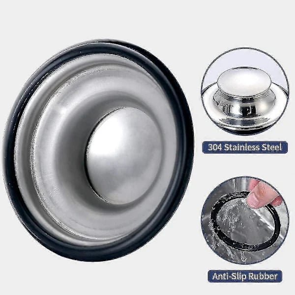 Diskpropp, diskpropp i rostfritt stål, 3-pack diskproppar, stor bred kant 8,8 cm diameter