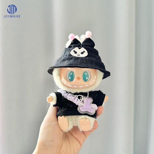/NC/POP MART Labubu Macaron Leksak Have a Seat Labubu Klädset och Tillbehör Labubu Kläder 17cm Designers 28