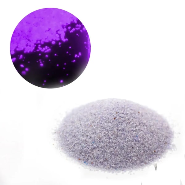 1 påse Fluorescent Glow Powder Purple