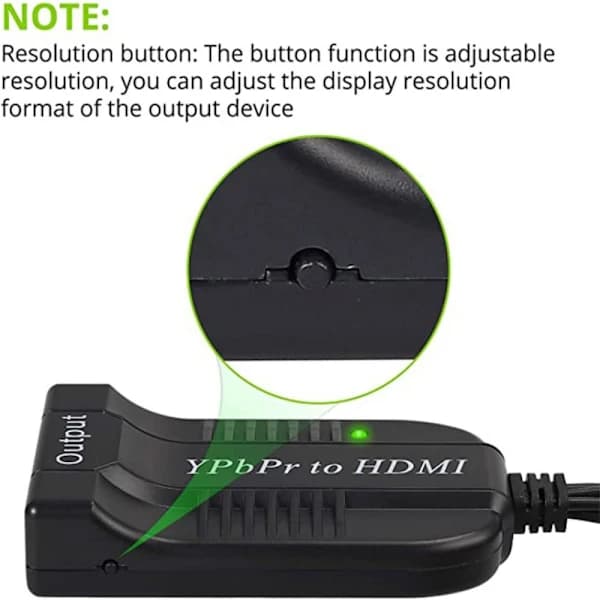 Konverterkomponent til HDMI-adapter