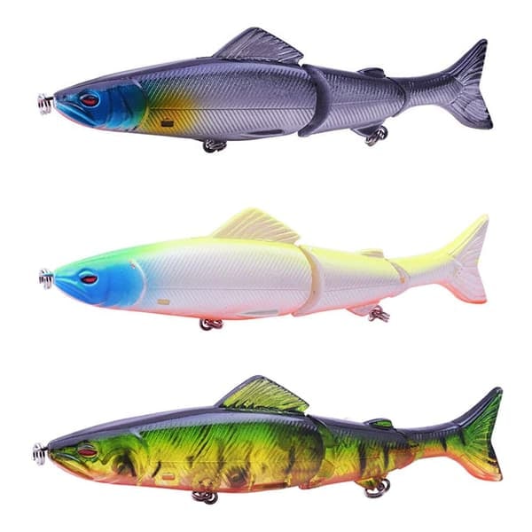 {NT}3-pack Wobbler ledad med fena Medium 125 mm