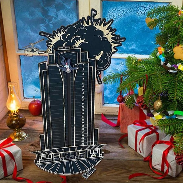 Jul Die Hard Adventskalender Hans Gruber Adventskalender Träadventskalender Julnedräkning Adventskalendrar Roligt A2 Black