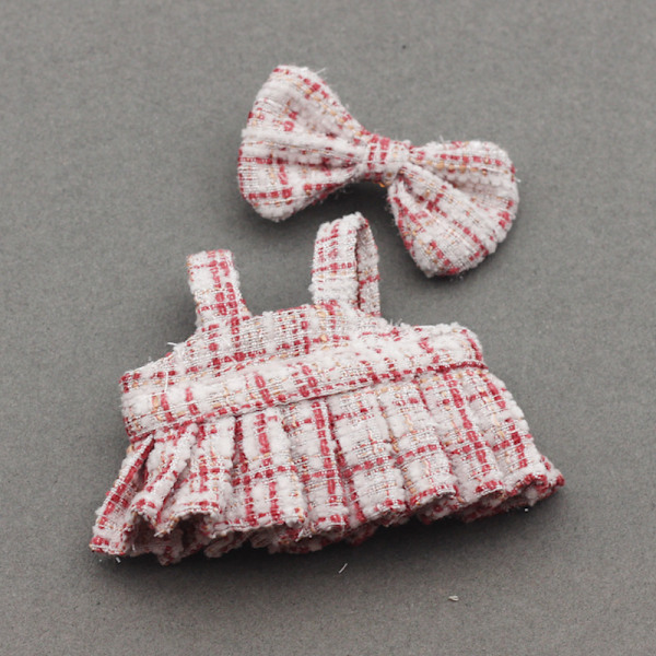 /NC/Labubu Kläder Klänning Labubu Märkeskläder Outfit 17cm Plyschdocka Liten Doft Vind Rem Klänningsset Labubu Kläder #5