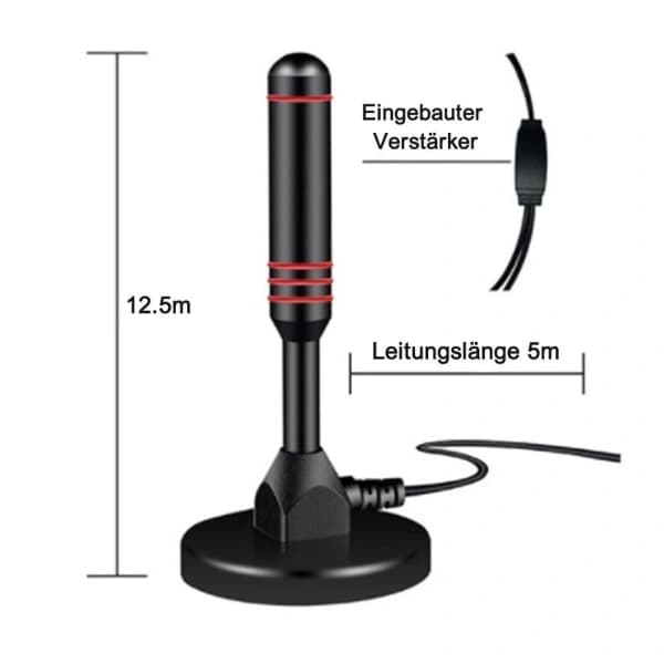 NA/DVB-T Antenne TV-antenne DVB-T2-mottaker DTMB ISDB USB 5V