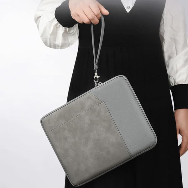 Tablet Sleeve til 9-11 tommer tablets, vandtæt polyester, blødt antistatisk for, tilbehørslommer, Space Gray