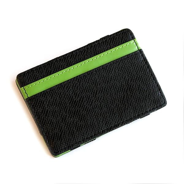 {NT} Magic Wallet korthållare i konstläder Svart / Grön