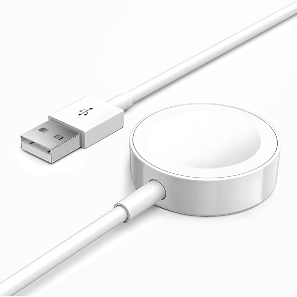 [NT] Kompatibel med Apple Watch magnetisk ladekabel for iWatch Series Ultra SE 8 7 6 5 4 3 2 1 Watch lader 1m lang