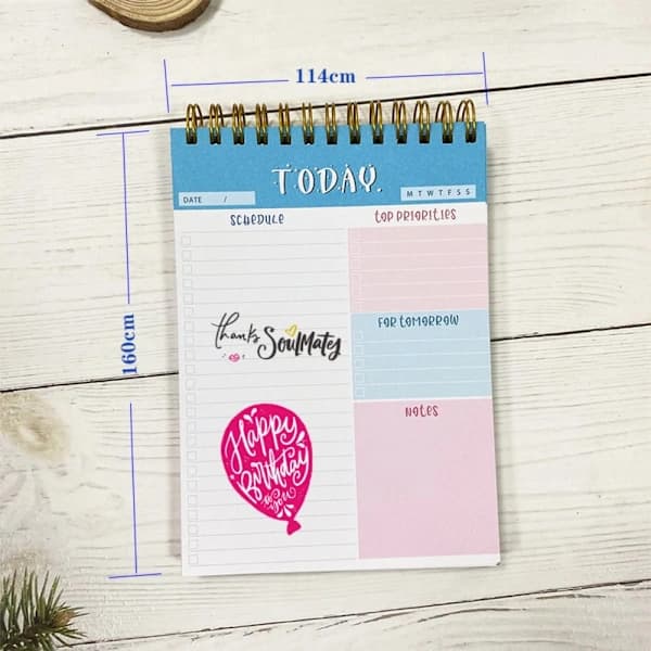 Ugentlig Blok Planner Memo Note Daglig Opgave Planner