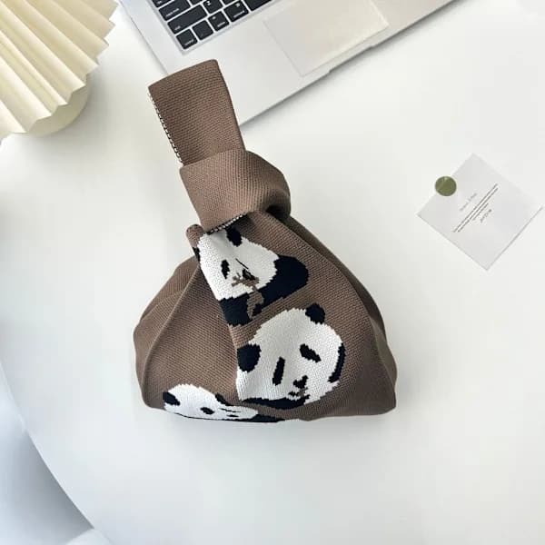 Neulottu käsilaukku BEIGE beige
