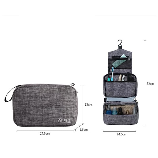 Spacious Hanging Toiletry Bag Travel Toiletry Bag Perfect for Travel Lila Purple