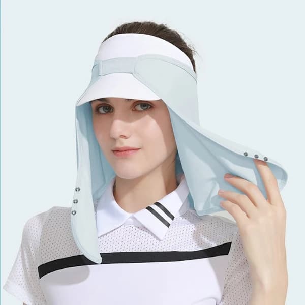 Ice Sidenhatt Solhatt VIT Vit