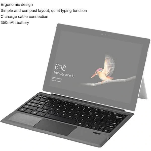 Tangentbord för Microsoft Pro 7 Plus, Pro, Pro 6, Pro 5:e generationen, Pro 4, Pro 3