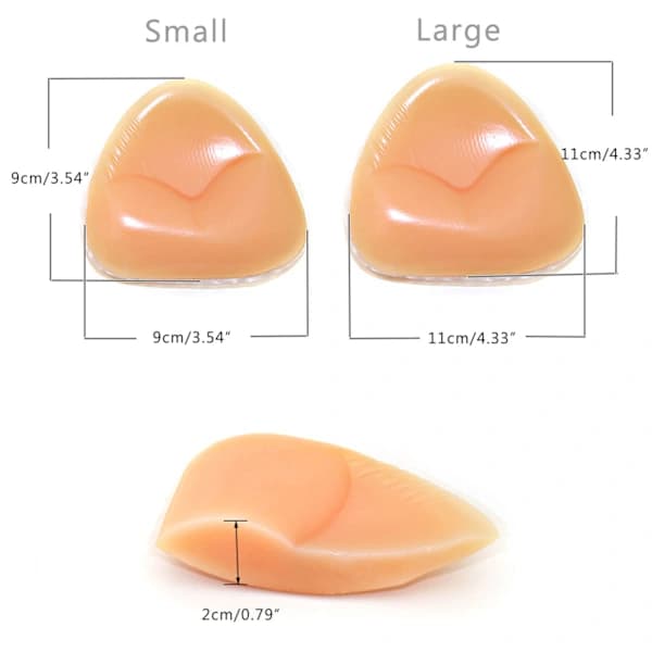 Brystpuder Push Up Polstrede SMALLTRANSPARENT TRANSPARENT SmallTransparent