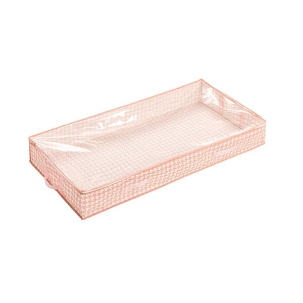 Opbevaringspose under sengen, tøj med låg Pink