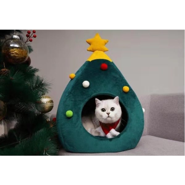 Kattbädd Julgran två-i-ett/NC/