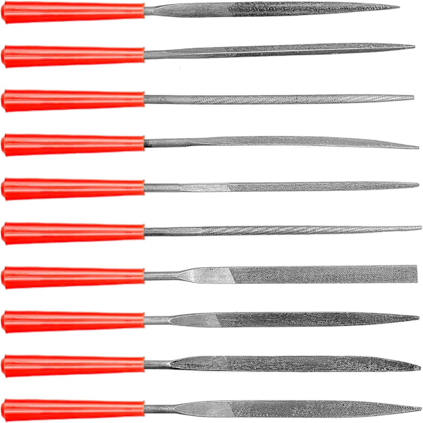 10 st Mini Diamantfilset 140 mm Total Längd Diamantfil