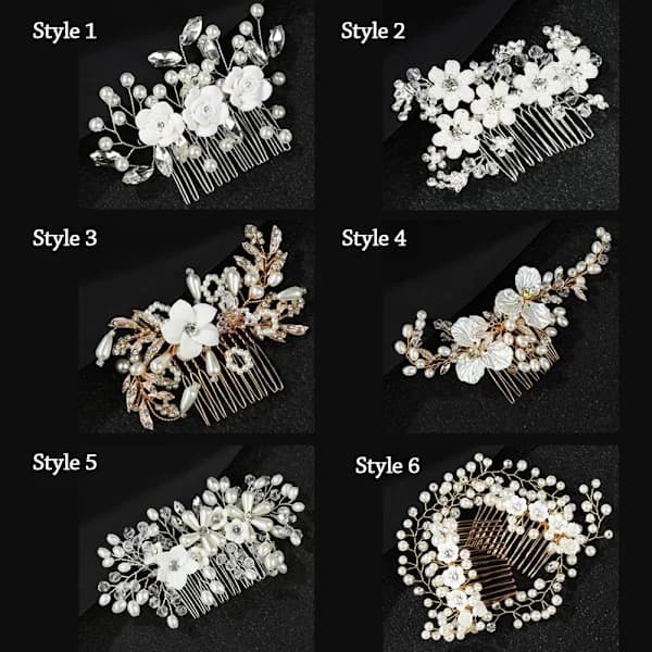 Brudkam Brudtärna Tiara STIL 1 Stil 1