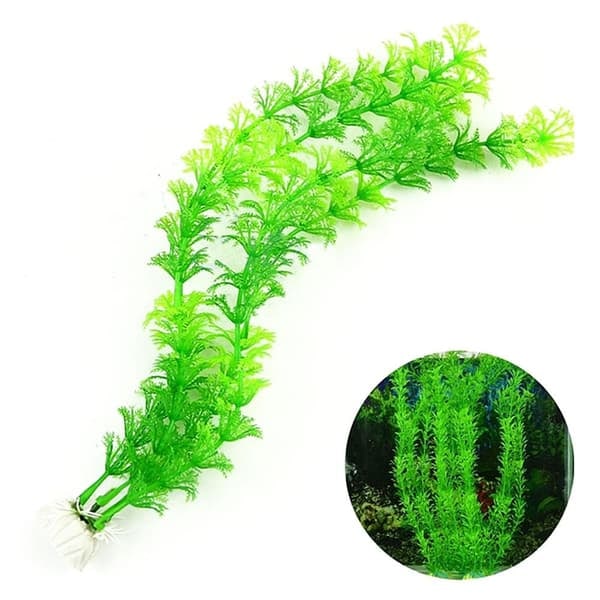 {NT} Akvarieväxt konstgjord avlång 30 cm - Flera färger