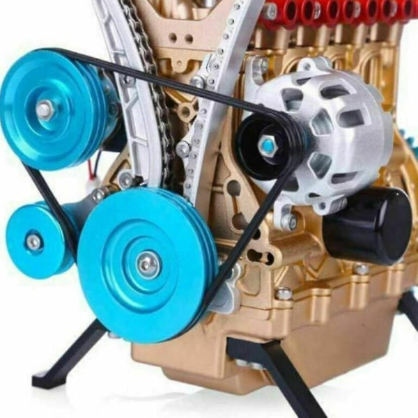 Motormodel Bilmotor Model Kit Dekor Byggesæt_ NN