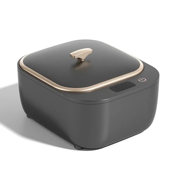Ultrasonic Cleaner for Braces: Professional Retainer Cleaning Machine with 48kHz High Frequency Vibration Grey
