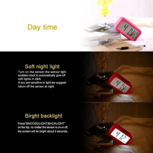 Väckarklocka Elektronisk klocka GRÖN grön