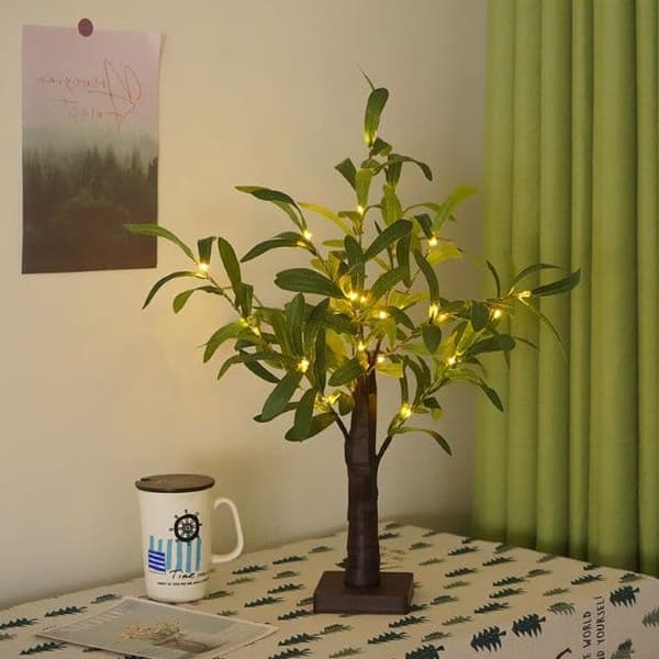 Small LED Olive Branch Tree Light - Christmas/Thanksgiving/Indoor Decoration