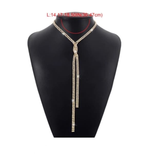 Dam Halsband Sele Halsband Kedja GULD guld