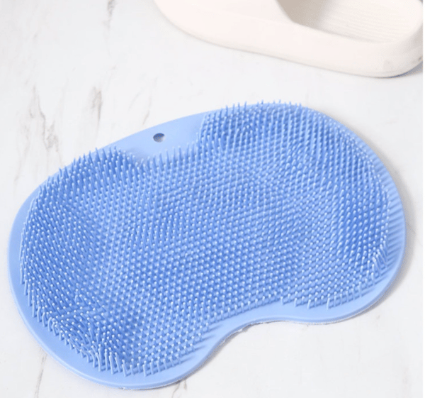 Fotskrubbmatte med sklisikre sugekopper, blå