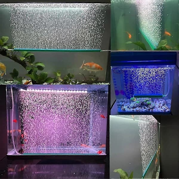 Akvarium Boble Luftsten, 4 Stykker Luftsten Grå Mikro Boble Sten Bar, Luftsten Boble Iltspreder Bar