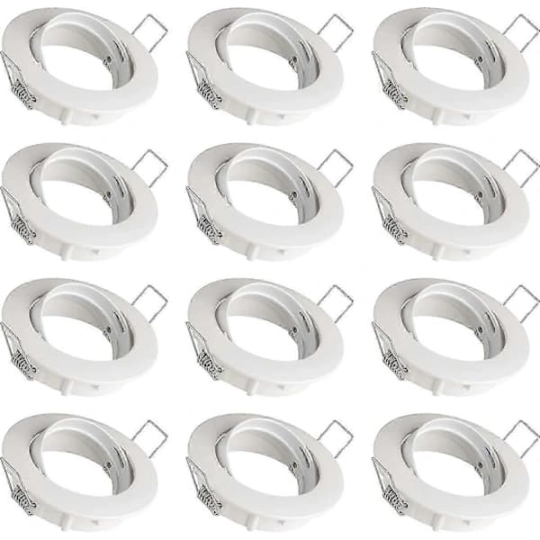 NA/12x Justerbar Downlight GU10 Innfatning Hvit
