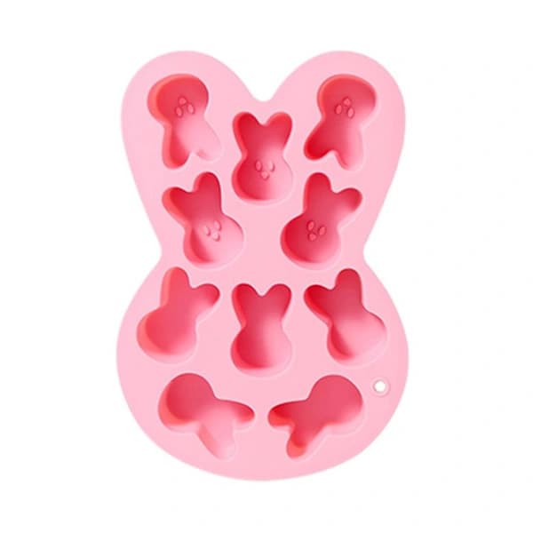 Påskeform 10 hulrom ROSA rosa