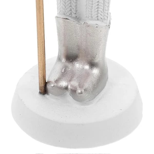Easter Nutcracker Resin Sculpture Holiday Doll Home Decoration White