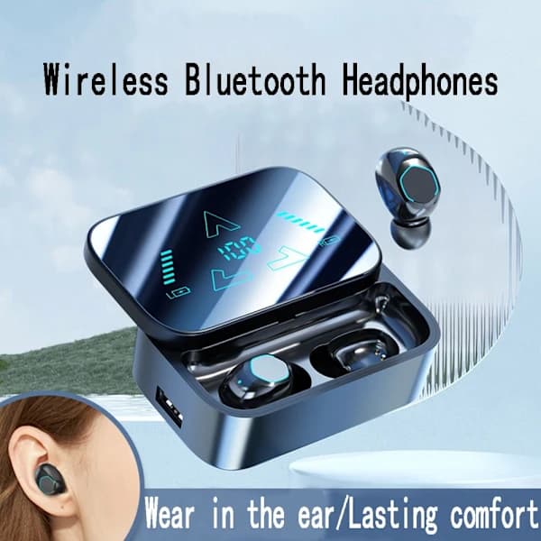 Bluetooth-hodetelefoner Trådløse hodetelefoner HVIT Hvit