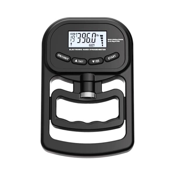 Grebstyrketester, 396lbs/180kg Digital Hånddynamometer Grebsstyrkemåler USB LCD-skærm Hånd