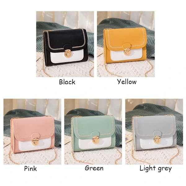 Mini Crossbody Tasker Dame Messenger Taske LYSEGRÅ Lysegrå