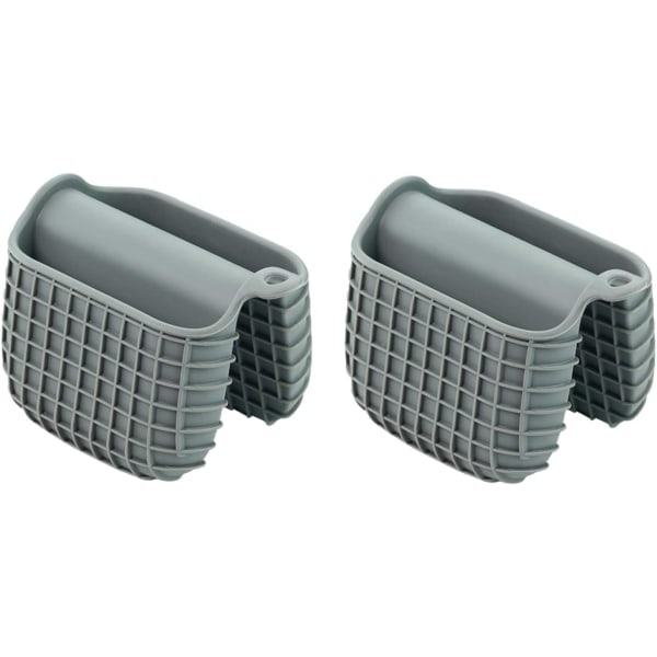 NN-Mini Silikon Grytlappar Set (Kvadrat-grå), Värmeisolerande