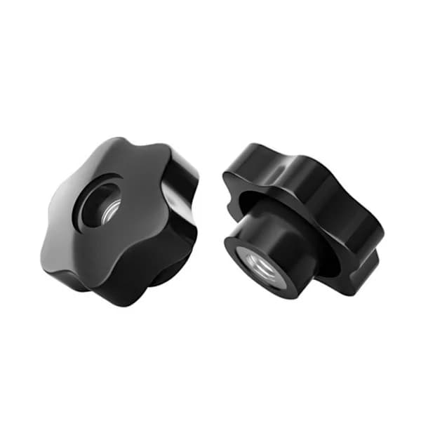 12 st M8 stjärnformade räfflade klämmuttrar påskruvningstyp 12 st