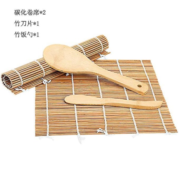 Bambu Sushi Roll Mat Set För Gör-det-själv Sushi