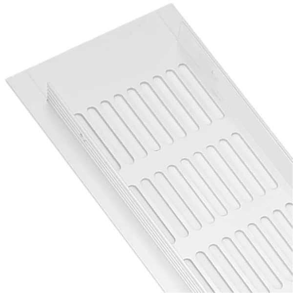 2 stk. Luftventilationsgitter Aluminiumlegering Rektangulær Ventilationsplade til Skabe Skoskab Garderobe 80x400mm