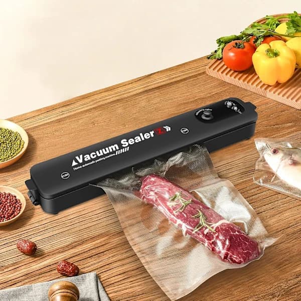 Vakuumförpackningsmaskin för mat Vakuumförseglare + 10 påsar