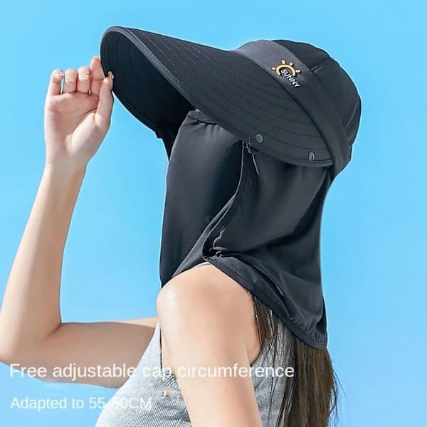 Sommersolhat Camping Cap SVART sort
