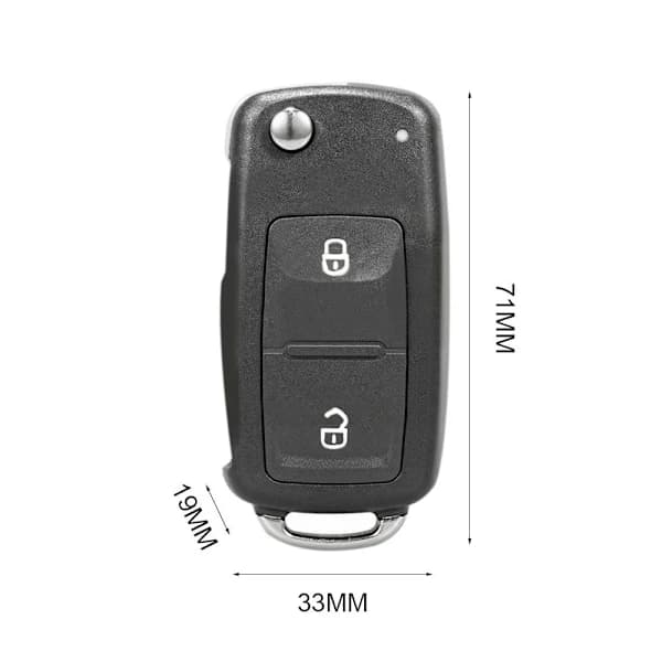 Fjernkontroll Flip Key Bil Fjernnøkkel 3 KNAPPER 3 KNAPPER 3 knapper