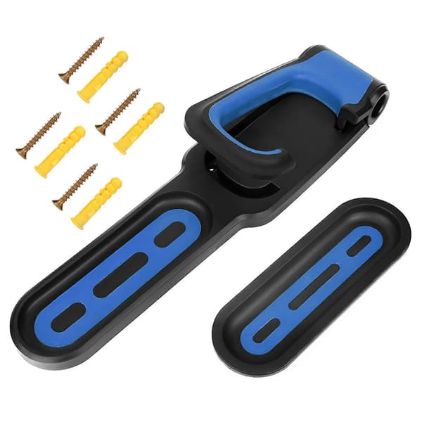 Vertical Bicycle Wall Hanger Easy Use Practical Bike Storage Rack Bicycle Wall Mount for Garage Black Blue