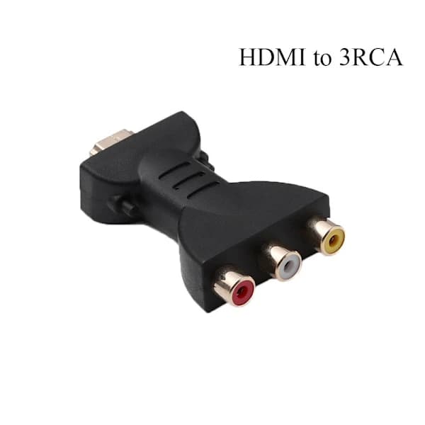 HDMI - 3 RGB/RCA Audio -sovitin Komponenttimuunnin HDMI - 3RCA