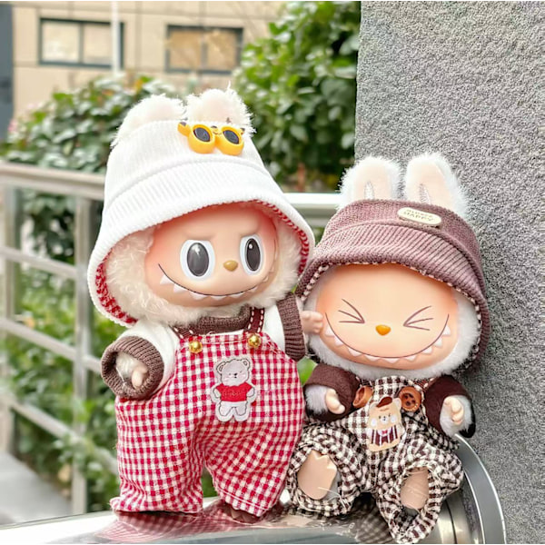 /NC/Nytt Design Labubu Klessett og Tilbehør Luksus Designer Labubus Klessett for LaBubu Dukke Med Gaver 6(ONLY CLOTHES no shoes)