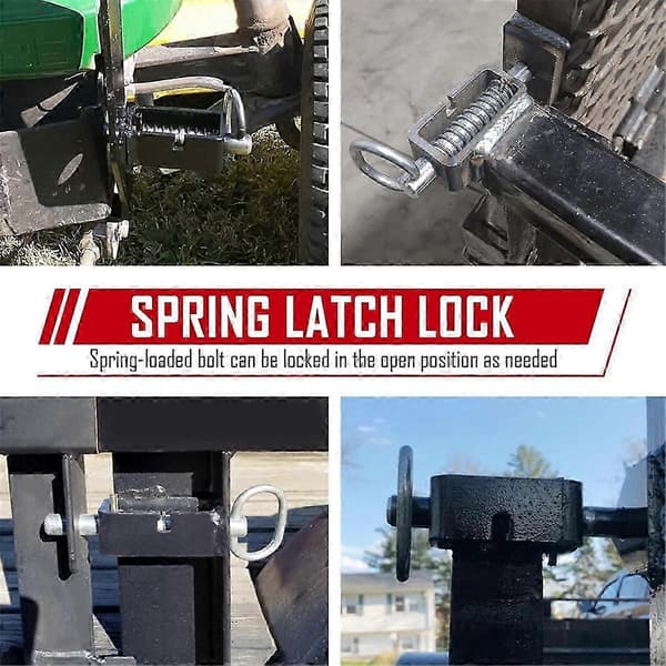 Weld on 5/8 inch Spring Latch Assembly with Plain Tube, Trailer Latch, Universal for Trailer Latch 2 Pcs As Shown