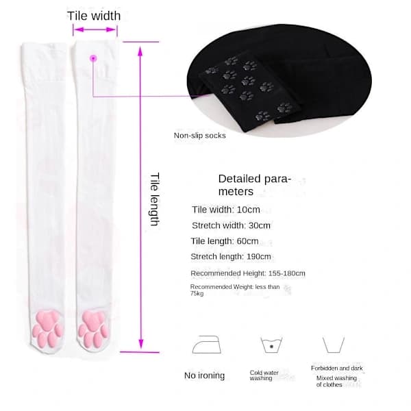 Kattepote Strømper Body-Stocking SVART sort