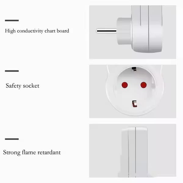 Effektmätare med display, Mäter spänning/ström/effekt/förbrukning - Med överbelastningslarm