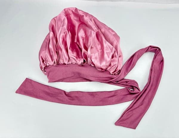 Satin Bonnet Sovmössa - Bekväm hårinpackning för sömn