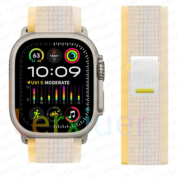 Trailrem for Apple Watch Ultra 2 reim 49mm 44mm 45mm 40mm 41mm 38mm 42mm 45 44 mm armbånd iWatch series 8 9 7 6 5 3 se NY Starlight NY Starlight/NC/ 38 40 41mm NEW Starlight